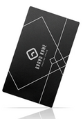 Aluminum Business Cards - Black - Custom Engraved