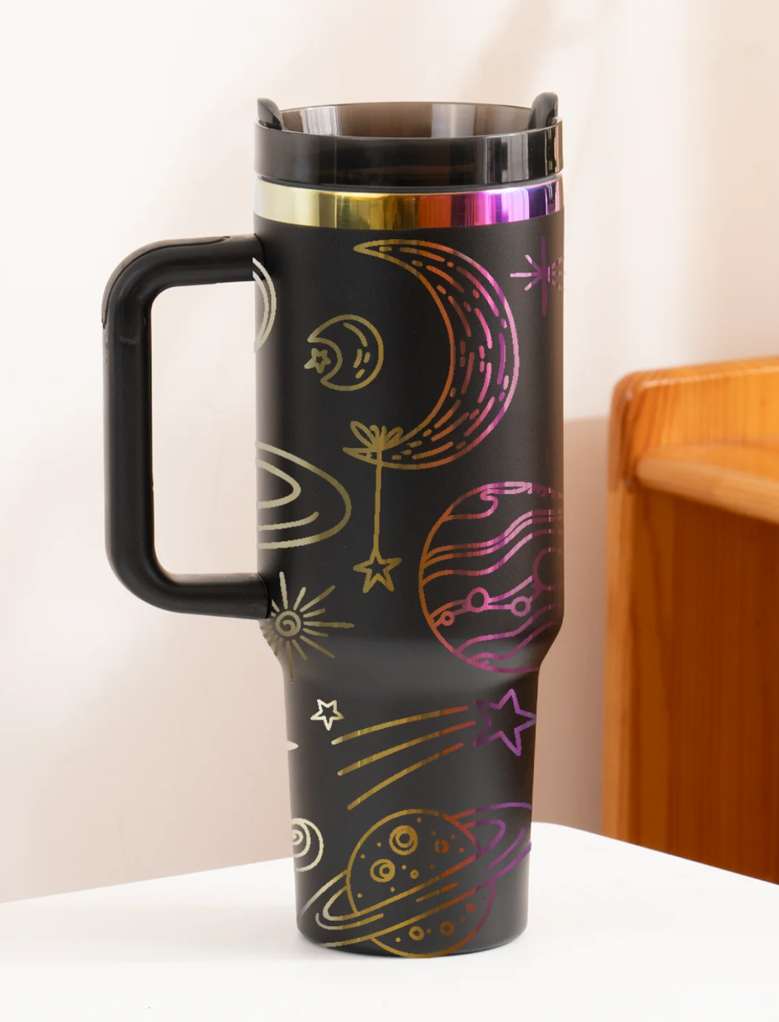 Stainless Steel Tumbler 40oz - Custom Engraved (Available in Black & White)