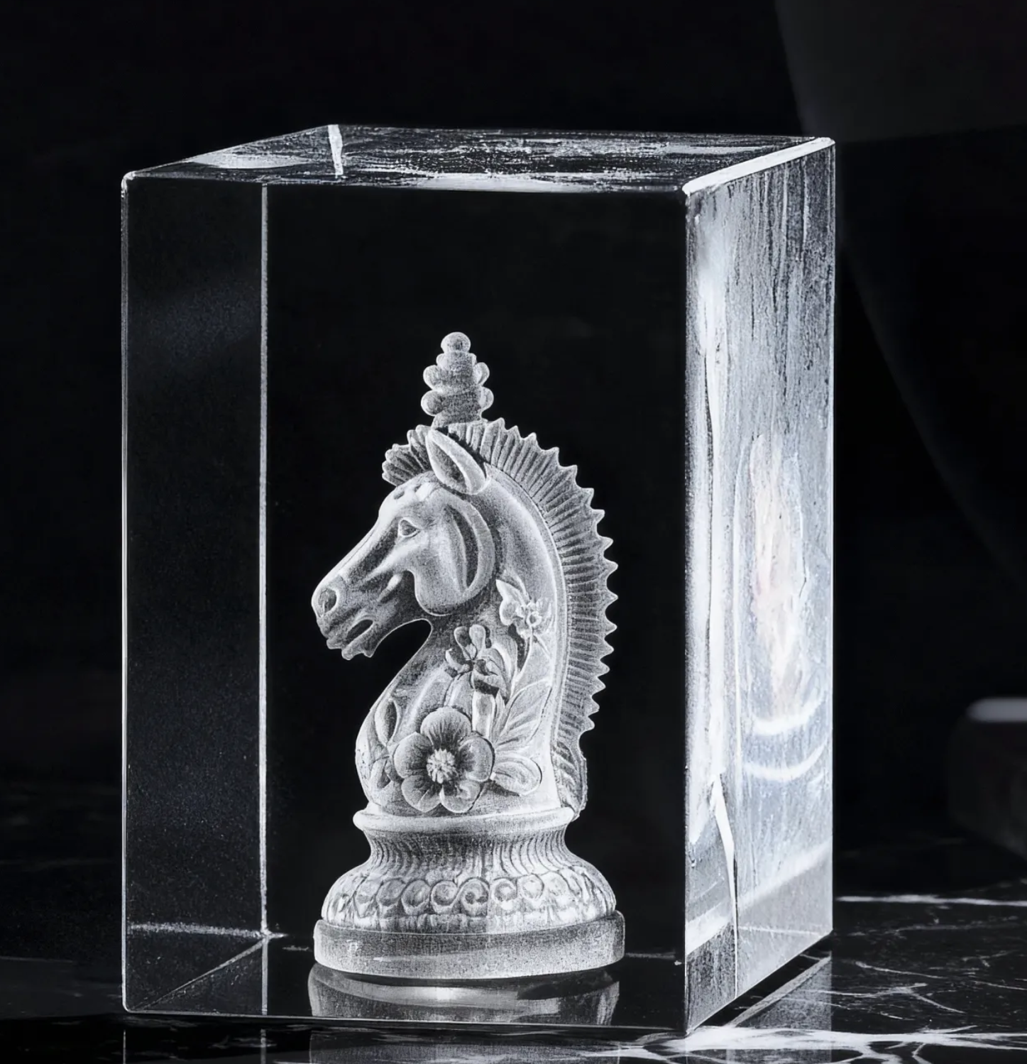 Crystal Rectangular (1.9" W x 1.9" D x 3.1" H) - Custom Engraved