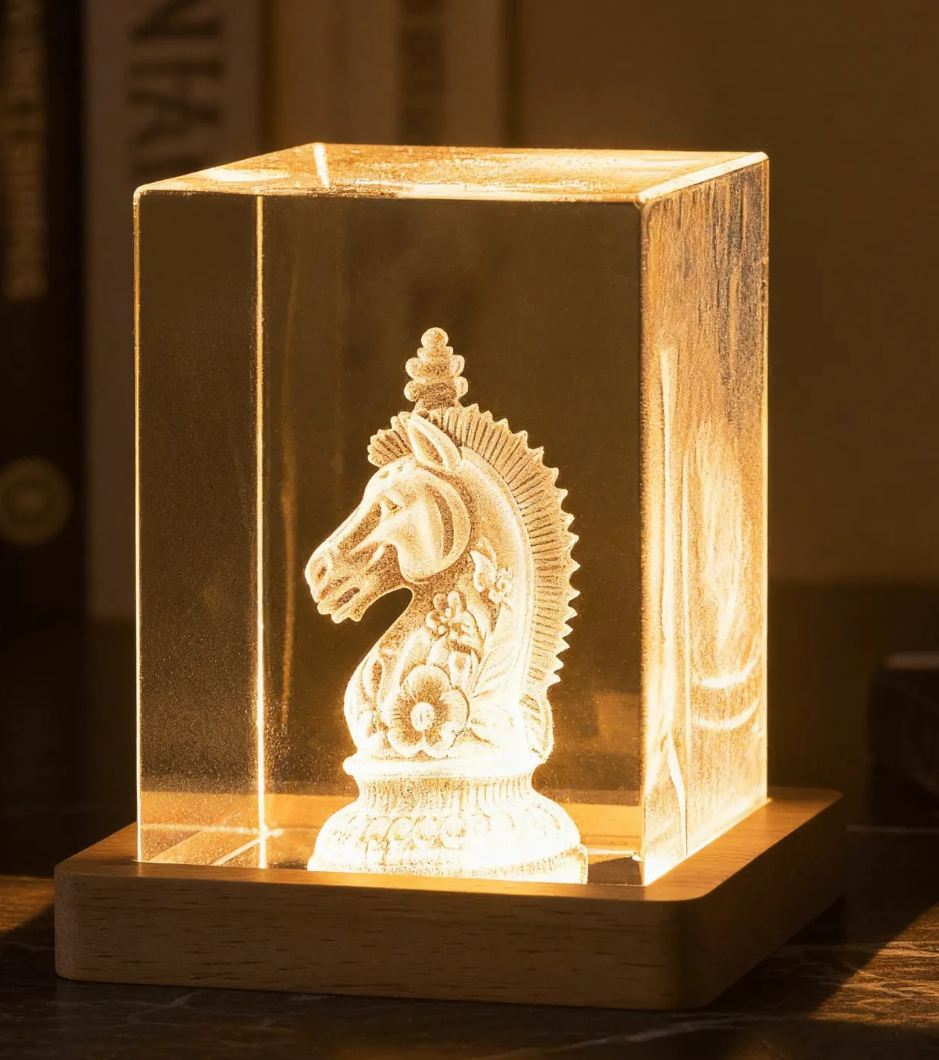 Crystal Rectangular (1.9" W x 1.9" D x 3.1" H) - Custom Engraved