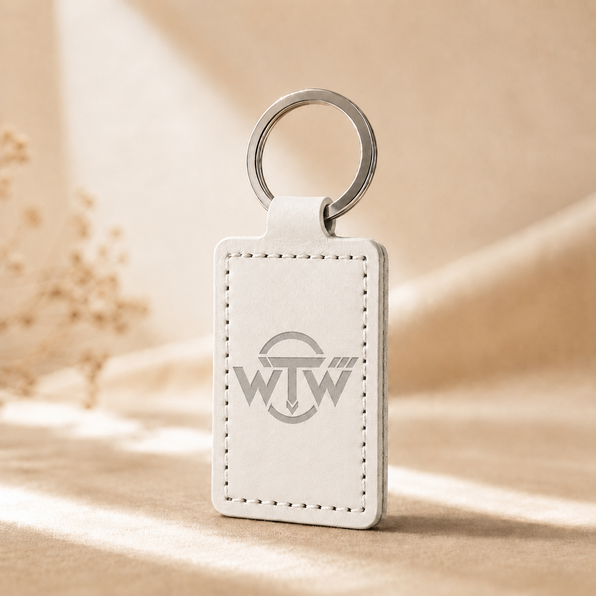 Leather Keychain V1 - Various Colors Available - Custom Engraved