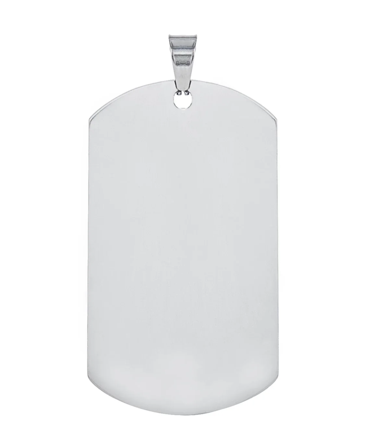 Stainless Steel Military Pendant - Available in Silver or Black