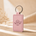 Leather Keychain - Various Colors Available - Custom Engraved