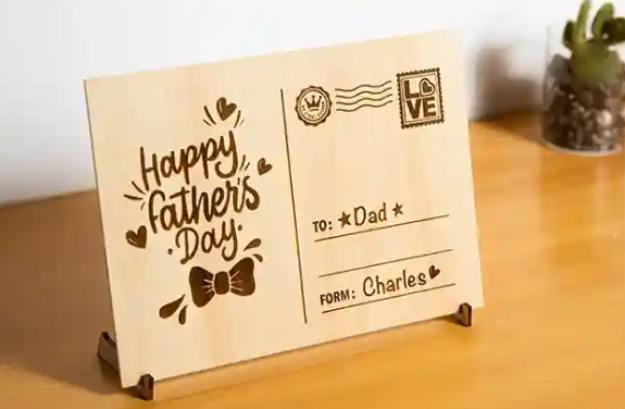 Wood - Custom Cut/Engraved (Available in Cherry, Walnut, Birch, Basswood)