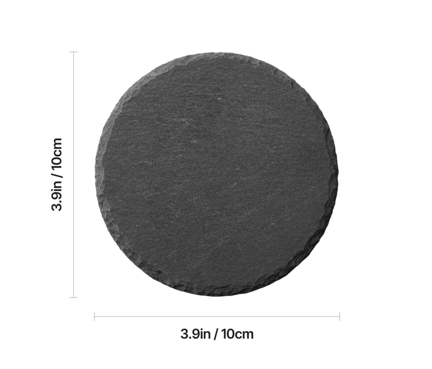 Stone Coaster - 4pcs (3.9 in.) - Custom Engraved - (Round or Square Available)
