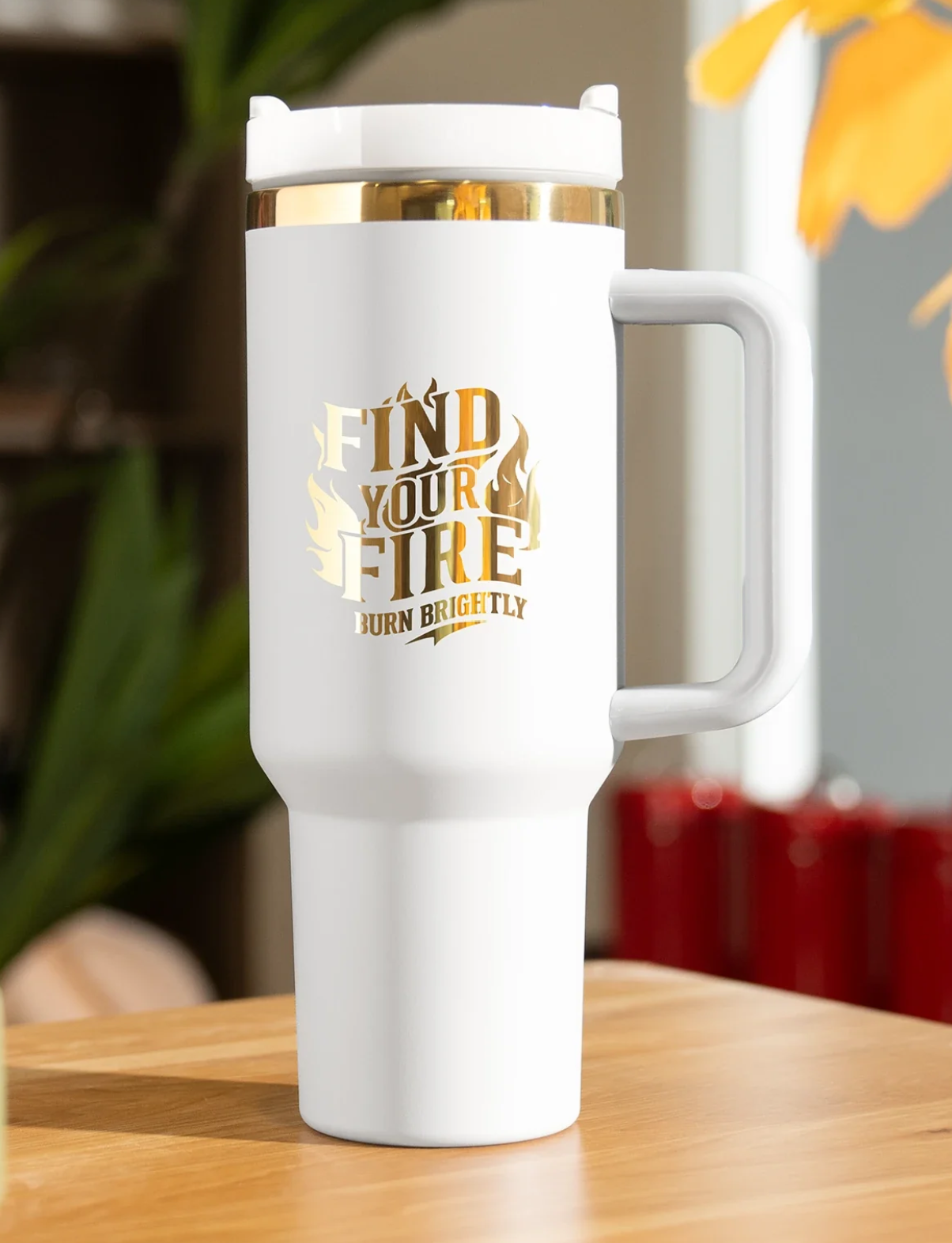 Stainless Steel Tumbler 40oz - Custom Engraved (Available in Black & White)